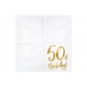 compra 20 Tovaglioli 50 Compleanno Oro 33 cm