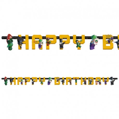 Festone Happy Birthday Lego Batman 180 x 15 cm