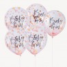 5 Palloncini con Coriandoli Baby Girl