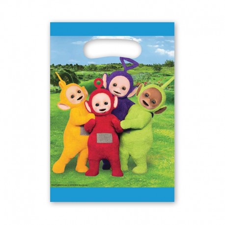 8 Borse Teletubbies per Caramelle con Manico