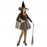 Costume da Strega Glitter Argento per Donna