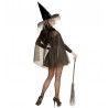 Costume da Strega Glitter Argento per Donna