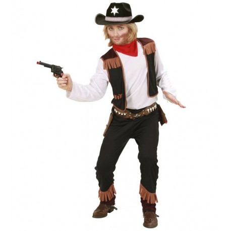 Travestimento da cowboy leopardato per bambino
