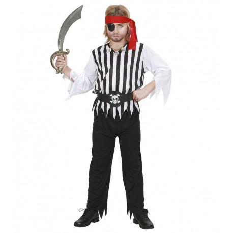 Costume da Pirata a Righe per Bambino