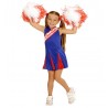 Costume da Cheerleader Blu e Rosso Per Bambina