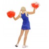 Costume da Cheerleader Blu e Rosso per Donna