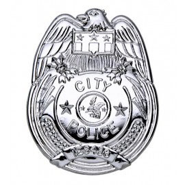 Distintivo Polizia in colore Argento economico