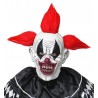 Maschera Completa Testa di Clown Horror con Capelli