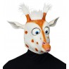 Maschera Testa Completa Giraffa Occhi con Capelli