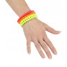 Set di 4 Bracciali Fluorescenti di Perline