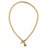 Collana Serpente d'Oro con Occhi Rossi