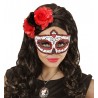 Maschera Giorno dei Morti con Glitter