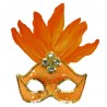 Maschera Brasiliana con Pailettes e Piume