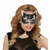 Set Gatto con Maschera e Papillon Glitterati