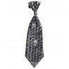 Cravatta Metallizzata con Teschi