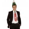 cravatta glitter con cappello di Babbo Natale in vendita