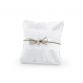 PKWM8 – Cuscino Porta Anelli In Juta, Formato 16x16 Cm, Colore Beige/Bianco