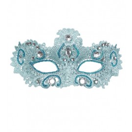 Maschera in Pizzo con Glitter e Gemme