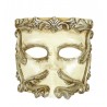 Maschera Casanova in Avorio con Strass Lusso