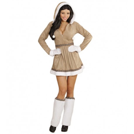 Costume Eschimese Beige per Donna