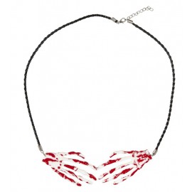 Collana Scheletro Mani Sanguinanti 