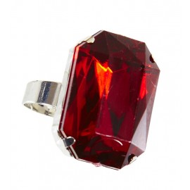 Anello con Pietra Preziosa Rossa