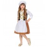 Costume medievale da contadina per bambini economico