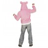 Costume da maiale in felpa per adulti in vendita