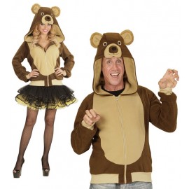 Costume da orso in felpa per adulti