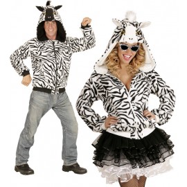 Costume di Felpa da Zebra per Adulti