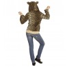 Costume di felpa leopardo per adulti