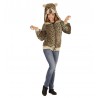 Costume di felpa leopardo per adulti