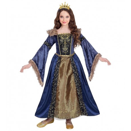 Costume da Regina Medievale per Bambine