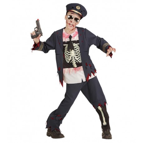 Costume da Poliziotto Zombie per Bambini