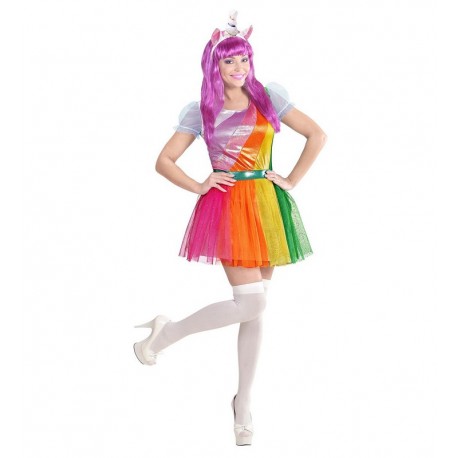 Compra Costume da Unicorno Color Arcobaleno per Adulti