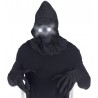 Maschera Facciale Invisibile con Cappuccio e Occhi Luminosi