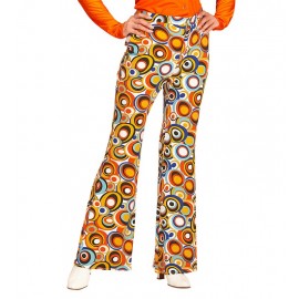Pantaloni Pop Colorati Anni 70 da Donna