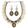 Collana e Orecchini di Pizzo Steampunk