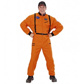 Costume da Astronauta Arancione per Adulto