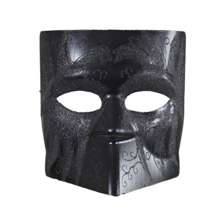 Maschera Nera con Glitter