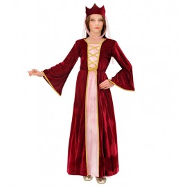 Costume da Piccola Regina Medievale da Bambina