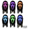 Maschera Fantasma con Cappuccio e Luce Multicolore in Offerta
