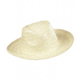 Cappello da Cowboy di Paglia Bianco