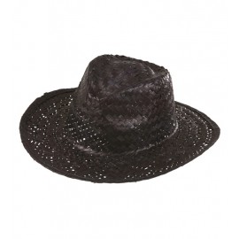 Cappello da Cowboy di Paglia Nero