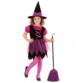 Costume da Strega Rosa per Bambini