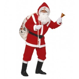 Costume da Babbo Natale Deluxe con Cappuccio