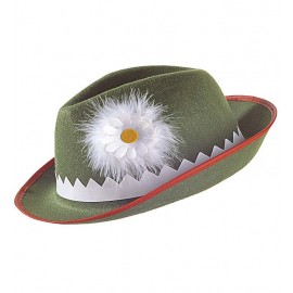 Cappello da Tirolese con Stella Alpina e Piuma