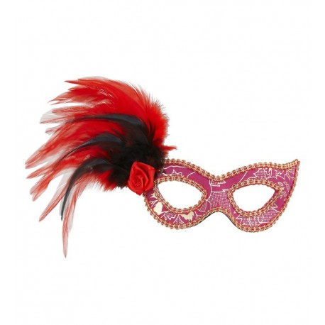 Maschera Carnevale con Piume