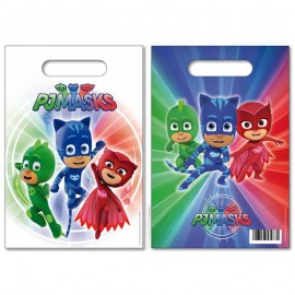 6 Borse Pj Mask per caramelle con manici