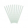 10 Cannucce con Pois di Carta 19,5 cm